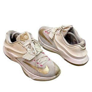NIKE KD PREMIUM AUNT PEARL‎ MEN US 9.5 BASKETBALL SHOES BREAST CANCER 706858-176